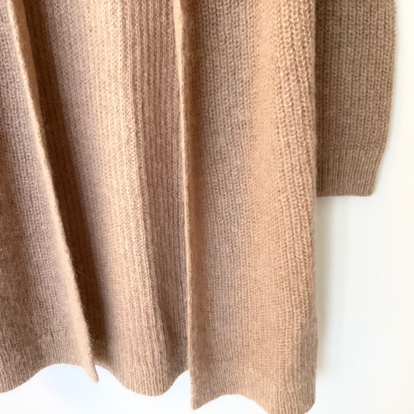 COS Mohair and Wool Knit Long Open Cardigan - Tan - XS - Picture 3 of 7